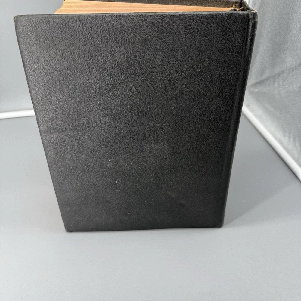 The Holy Bible Golden Rule Edition Vtg Family Bible Large Black Leather Cover‎